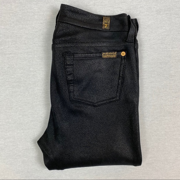 7 For All Mankind Snakeskin Print Skinny Jeans - Picture 10 of 12